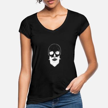 Cráneo barbudo Para Mujer Original Darkside Escote Redondo Camiseta