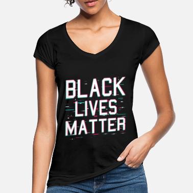 Antirassismus Życie Czarnych Sprawy Stop rasizmowi prawa człowieka - Koszulka damska vintage