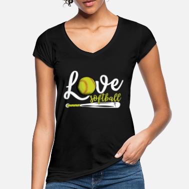 I Love Softball I Love Softball, Softball - Women&#39;s Vintage T-Shirt