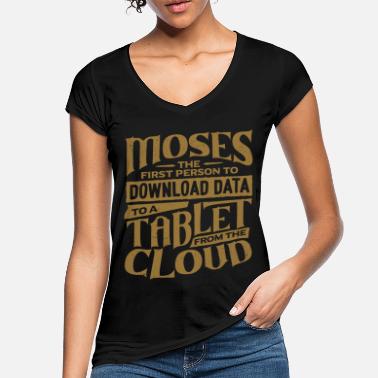 Moses Lustiger Moses Erster Mensch Daten Herunterlädt - Frauen Vintage T-Shirt