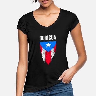 Boricua Puerto Rico Boricua design for Boricua USA fans - Vintage T-skjorte for kvinner
