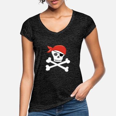 Piratenkopf Piratenkopf - Frauen Vintage T-Shirt