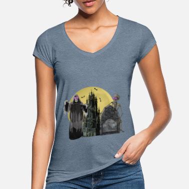 Halloween Hell Castle - Women&#39;s Vintage T-Shirt