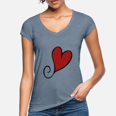 Erleichterung Herz - Frauen Vintage T-Shirt
