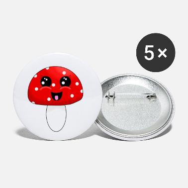 Regn Flyv agaric kawaii - Store buttons