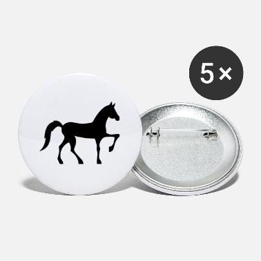 Dressurpferd galoppierendes Pferd - Buttons groß
