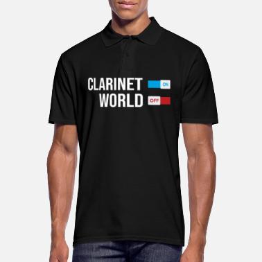Musical Instrument Clarinet wind instrument musical instrument music - Men&#39;s Polo Shirt