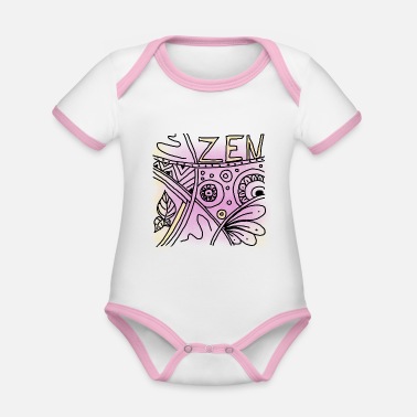Zen Zen - Ekologisk kontrastfärgad babybody