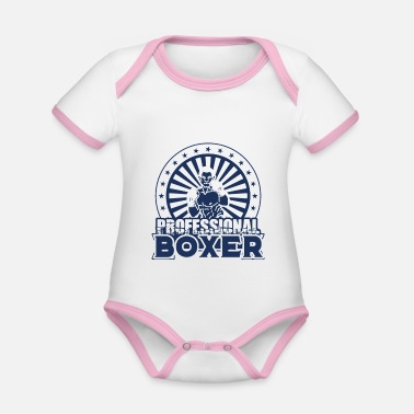 Boxare Boxare Boxare Boxare - Ekologisk kontrastfärgad babybody