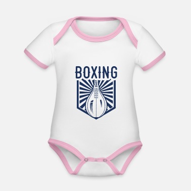 Boxare Boxare Boxare Boxare - Ekologisk kontrastfärgad babybody