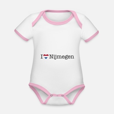 Home I love Nijmegen - Organic Contrast Baby Bodysuit