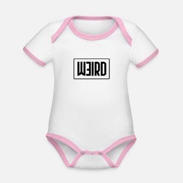Weird weird - Ekologisk kontrastfärgad babybody