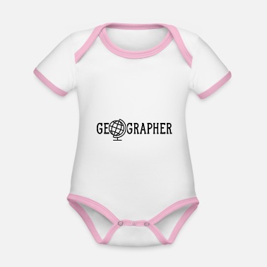 Geografi Geografi Geografi Geografi - Ekologisk kontrastfärgad babybody