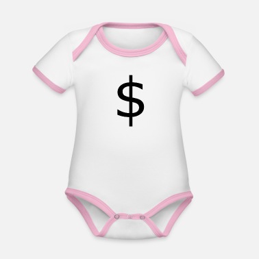 Dollar dollar - Ekologisk kontrastfärgad babybody