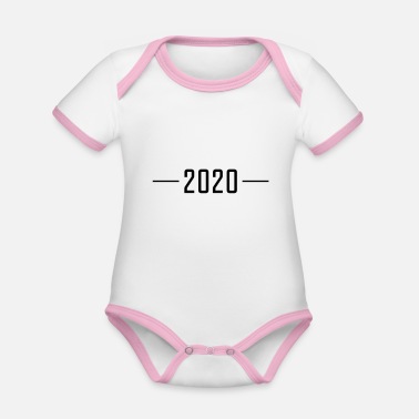 Streck 2020 streckad - Ekologisk kontrastfärgad babybody