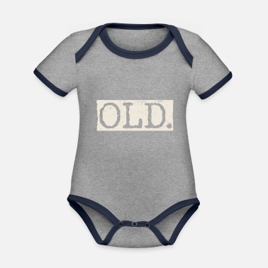 Gammal gammal - Ekologisk kontrastfärgad babybody
