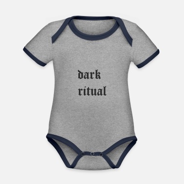Ritual dark ritual - Organic Contrast Baby Bodysuit