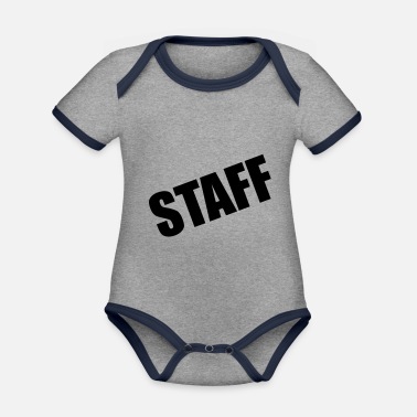 Staff Staff - Ekologisk kontrastfärgad babybody