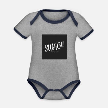 Swag SWAG - Ekologisk kontrastfärgad babybody