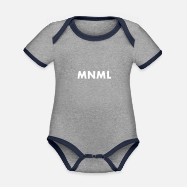 Minimal Minimal - Ekologisk kontrastfärgad babybody