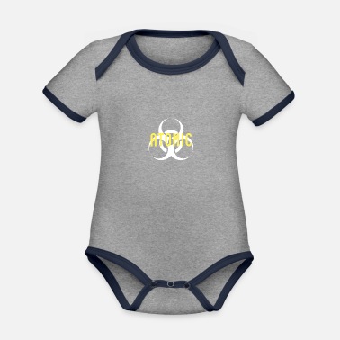 Atom Atom - atom - atom - Ekologisk kontrastfärgad babybody