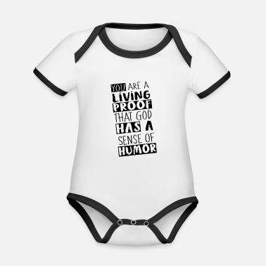 Humour Humour - Organic Contrast Baby Bodysuit