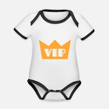 Vip VIP - Ekologisk kontrastfärgad babybody