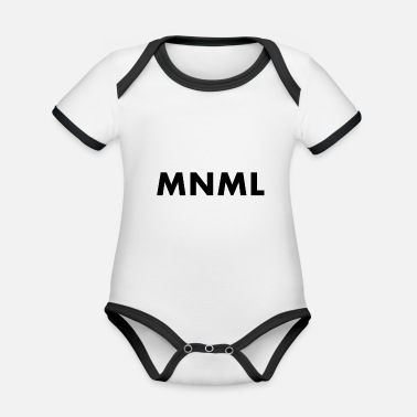 Minimal minimal - Ekologisk kontrastfärgad babybody