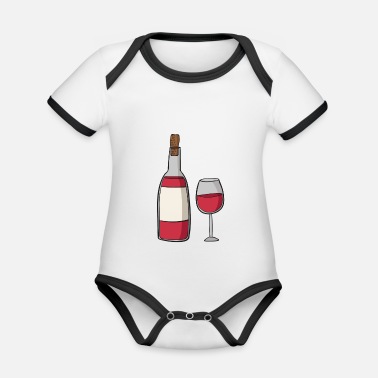 Vin vin - Ekologisk kontrastfärgad babybody