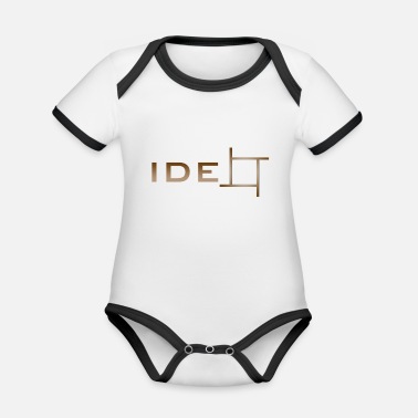 Idé Idea - idé - Ekologisk kontrastfärgad babybody