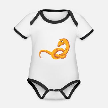 Orm orm - Ekologisk kontrastfärgad babybody