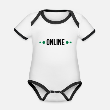 Online ONLINE - Ekologisk kontrastfärgad babybody