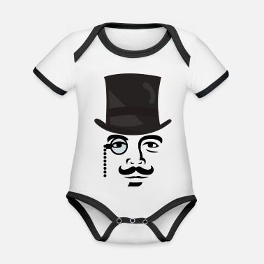 Gentleman Gentleman - Ekologisk kontrastfärgad babybody