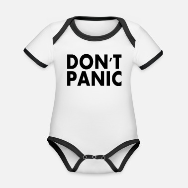 Occupy don&#39;t panic - Ekologisk kontrastfärgad babybody