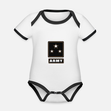 Armar Armé - Armé - Armé - Ekologisk kontrastfärgad babybody