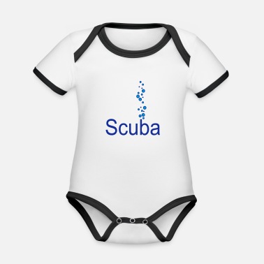 Scuba Scuba - Ekologisk kontrastfärgad babybody