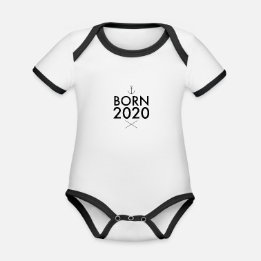 Födelse Sägdesign - födelse - Ekologisk kontrastfärgad babybody