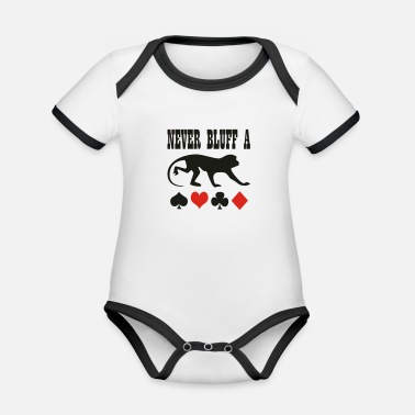 Bluff bluff - Ekologisk kontrastfärgad babybody