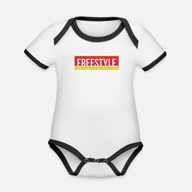Freestyle Freestyle - Ekologisk kontrastfärgad babybody