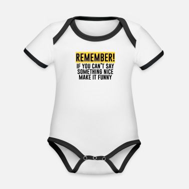 Minne minne - Ekologisk kontrastfärgad babybody