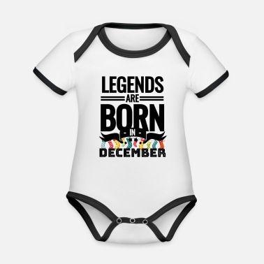 December December December - Ekologisk kontrastfärgad babybody