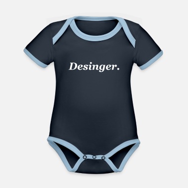 Populär Populär ordningsdesigndesign - Ekologisk kontrastfärgad babybody