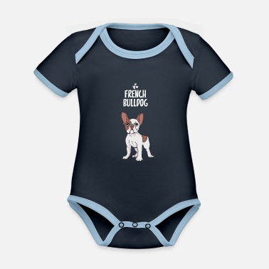 Bulldog Bulldog - Ekologisk kontrastfärgad babybody