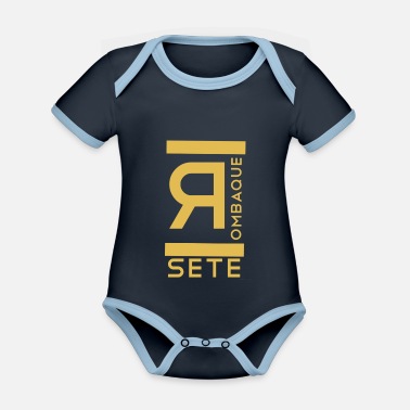 Set SETE Rombaque - Ekologisk kontrastfärgad babybody