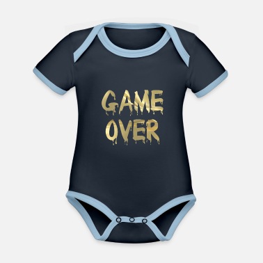 Game Over Game Over - Ekologisk kontrastfärgad babybody