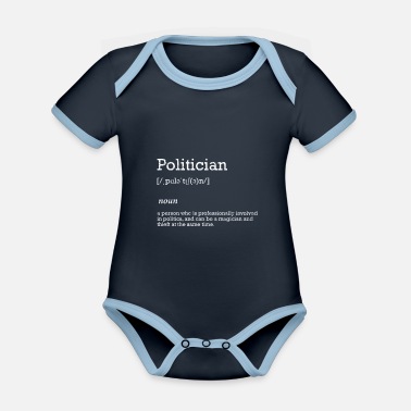Politik Politiker ledare professionell politik gåva - Ekologisk kontrastfärgad babybody