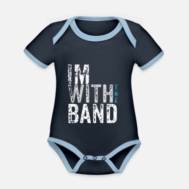 Band band - Ekologisk kontrastfärgad babybody