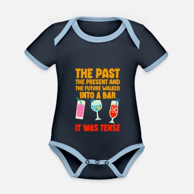 Klass Det förflutna, nuet och framtiden - Skämt 7 - Ekologisk kontrastfärgad babybody