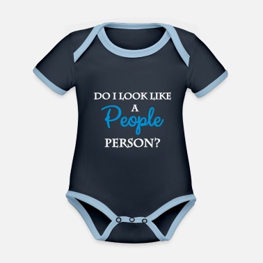 Person Ser jag ut som en person person? - Ekologisk kontrastfärgad babybody