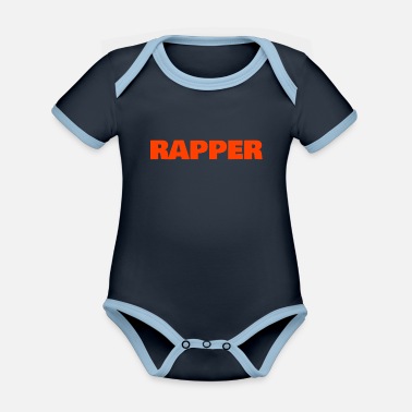 Rappare rappare - Ekologisk kontrastfärgad babybody